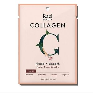 Rael Beauty Collagen Facial Mask Wrinkles and Dry Skin Plump + Smooth